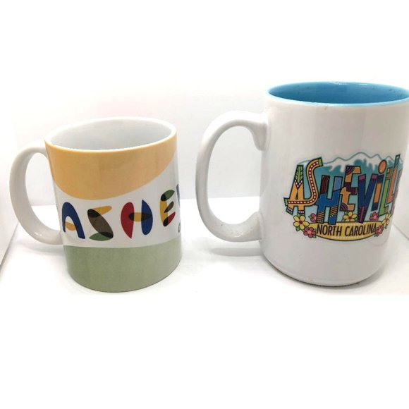 Two Asheville, North Carolina Mugs - Picture 1 of 5